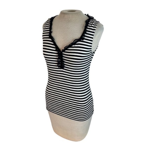 White House Black Market Tops - WHBM White House Black Market Striped Tank Top